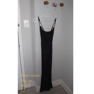 Sexy mesh polka dot dress